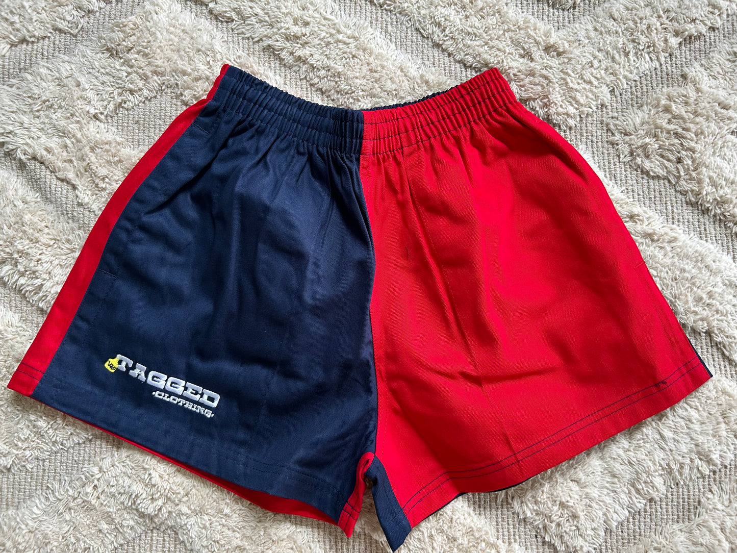 Work Shorts - Navy + Red