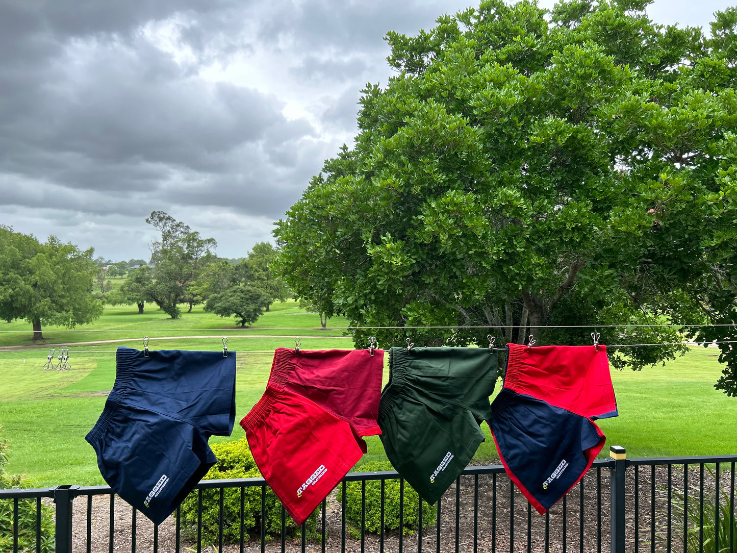 Work Shorts - Red + Maroon