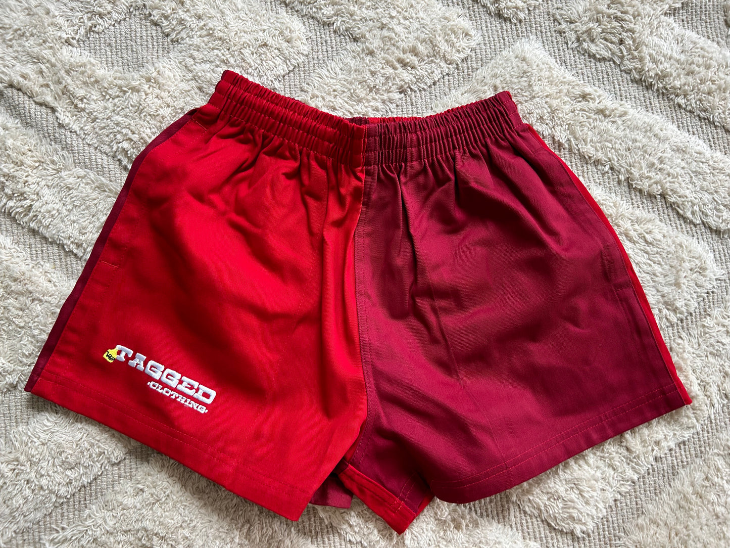 Work Shorts - Red + Maroon