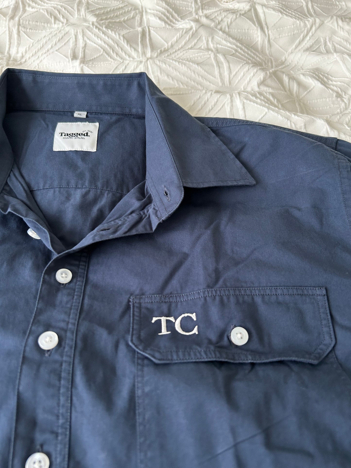 Mens Work Shirt - Navy