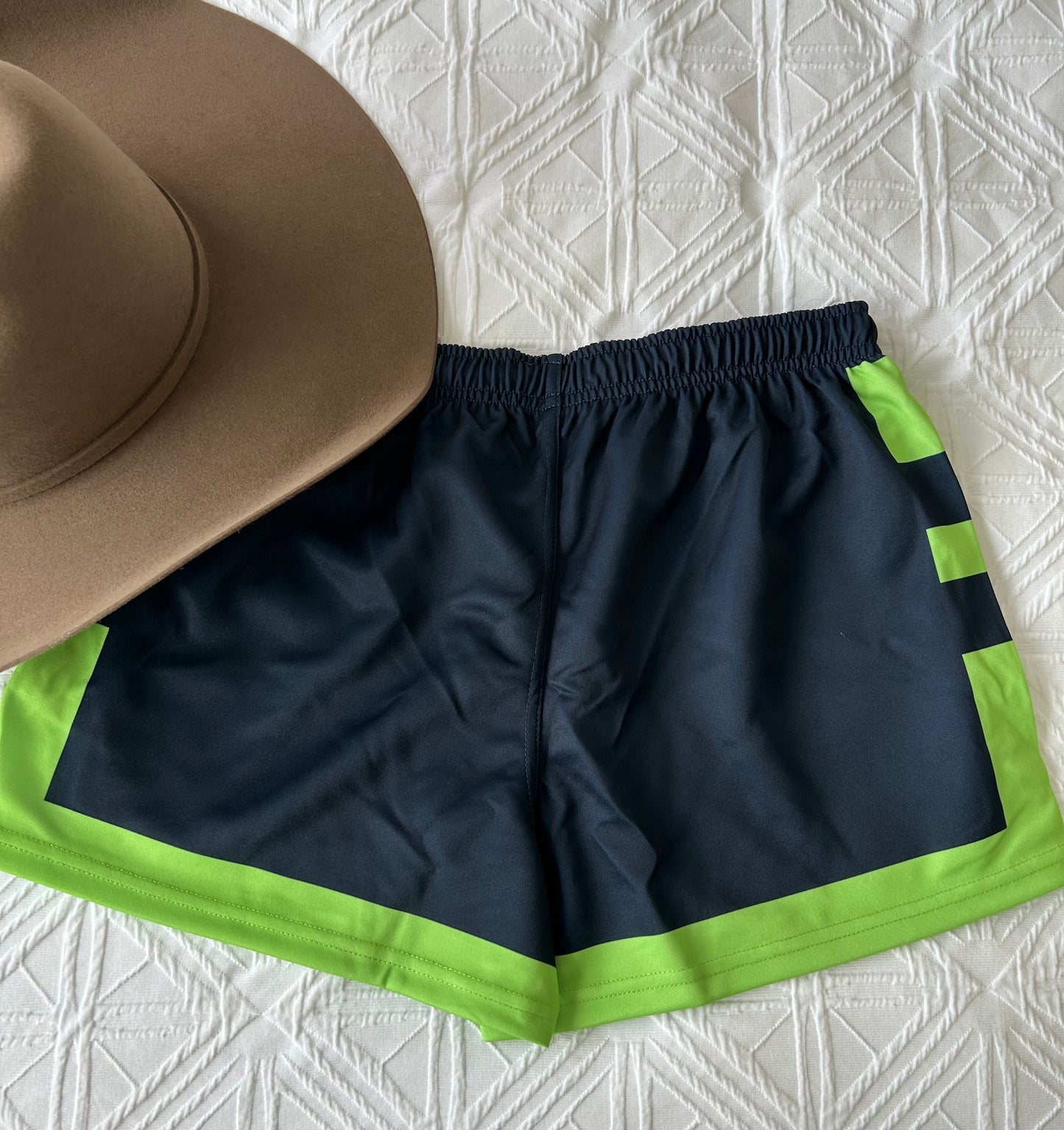 Miva Footy Shorts - Lime Green