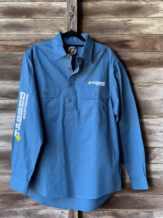 Mens Work Shirt - Steel Blue